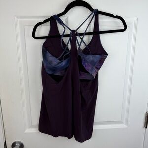 Athleta Purple Strappy Bra Tank Top Medium